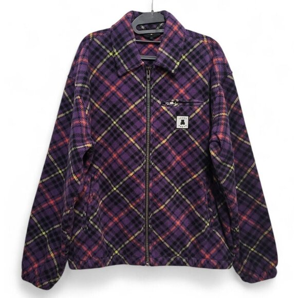 Teddy Fresh Fleece Plaid Zip Up Jacket - Picture 14 of 15